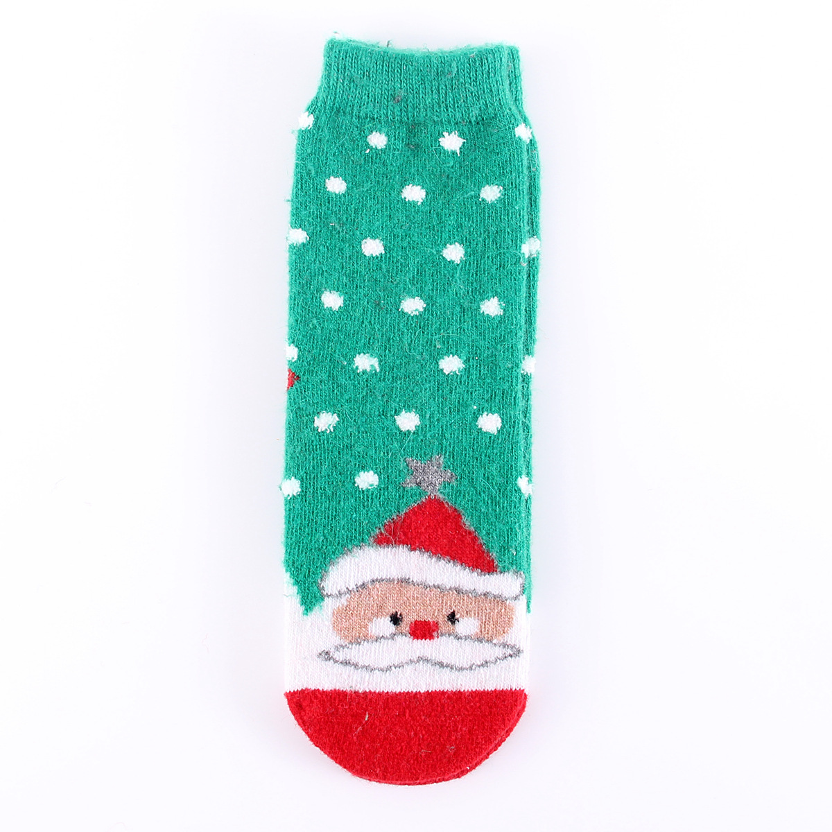 12 Pairs Christmas Winter Wool Socks Thick Warm Socks Cartoon Moose Holiday Soft Socks Bulk Wholesale